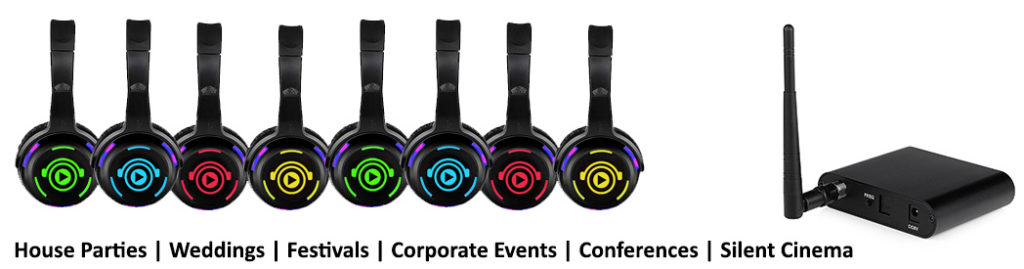 Image of Silent Disco wireless headphones